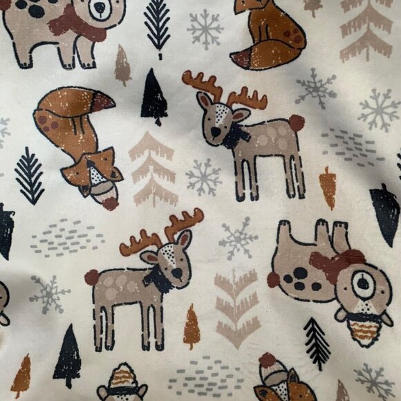 Sandy & Simon Forest Friends Baby Swaddle Blanket 3-6 Months Fleece Bear Fox New - Picture 8 of 10